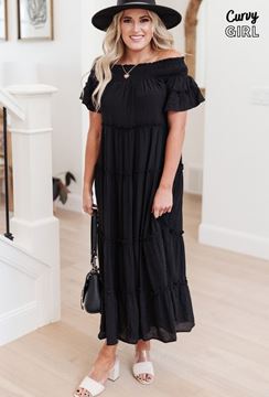 Picture of CURVY GIRL TIERED MAXI DRESS